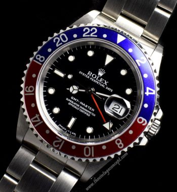Rolex GMT-Master Pepsi 16700 w/ Original Paper, Serial Tag & Service Card (SOLD) - The Vintage Concept