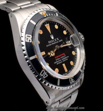 Rolex Submariner Single Red MK II Chocolate Dial 1680 (SOLD) - The Vintage Concept