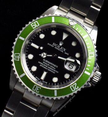 Rolex Submariner 50th Anniversary "Flat 4" 16610LV (Complete Full Set) (SOLD) - The Vintage Concept