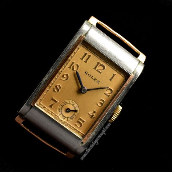 Rolex Two-Tones Rectangular Sub Second Dial 1880 (SOLD) - The Vintage Concept
