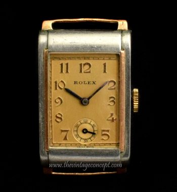 Rolex Two-Tones Rectangular Sub Second Dial 1880 (SOLD) - The Vintage Concept