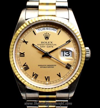 Rare Rolex Day-Date Two-Tones Roman Index 18239B (SOLD) - The Vintage Concept