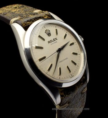 Rolex Oyster Large Size Manual Wind White Dial 6424 (SOLD) - The Vintage Concept