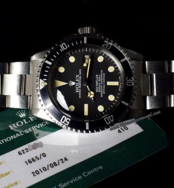 Rolex Sea-Dweller Great White 1665 w/ Service Card (SOLD) - The Vintage Concept