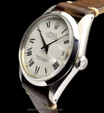 Rolex Datejust White Dial Roman Index 16000 (SOLD) - The Vintage Concept