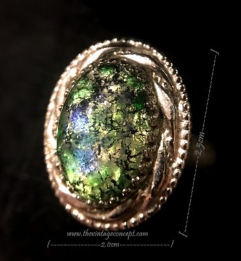 Vintage W&D Custom Green Stone Dragon Breath Ring (SOLD) - The Vintage Concept
