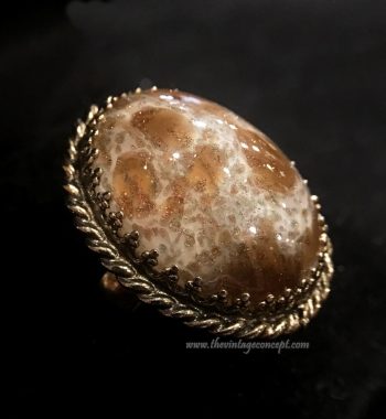 Vintage W&D Agate Custom Gemstone Ring (SOLD) - The Vintage Concept