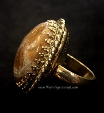Vintage W&D Agate Custom Gemstone Ring (SOLD) - The Vintage Concept