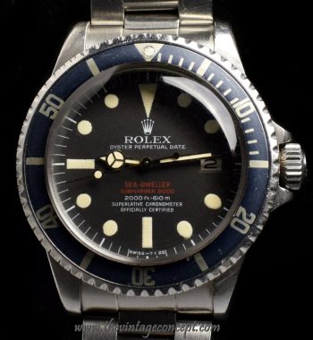 Rolex Double Red Sea-Dweller Unpolished Case MK III 1665 (SOLD) - The Vintage Concept