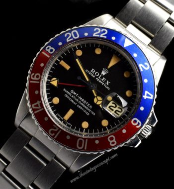 Rolex GMT-Master Matte Dial 1675 w/Double Papers (SOLD) - The Vintage Concept