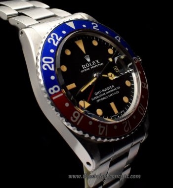 Rolex GMT-Master Matte Dial 1675 w/Double Papers (SOLD) - The Vintage Concept