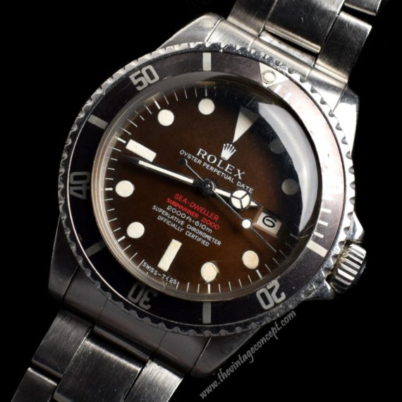 Rolex Double Red Sea-Dweller Tropical Dial 1665 (SOLD) - The Vintage Concept