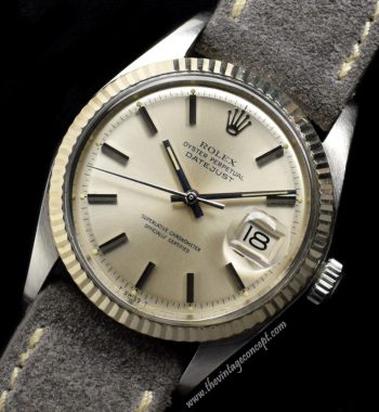 Rolex Datejust Silver Dial 1601 (SOLD) - The Vintage Concept