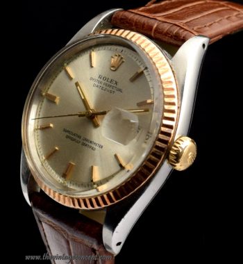 Rolex Datejust RG/SS Silver Dial 1601 (SOLD) - The Vintage Concept