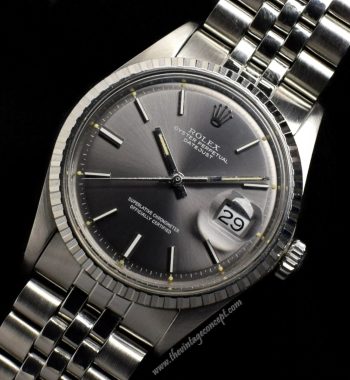 Rolex Datejust Silver Grey Dial 1603 (SOLD) - The Vintage Concept