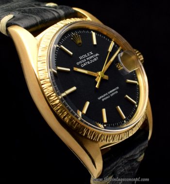 Rolex Datejust 18K YG Matte Red Dust Dial 1607 w/ Original Double Punched Papers & Service Paper (SOLD) - The Vintage Concept