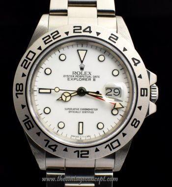 Rolex Explorer II White Creamy 16550 w/ Service Papers (SOLD) - The Vintage Concept