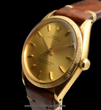 Rolex Oyster 18K YG Gold Dial 1023 w/ Double Original Papers (SOLD) - The Vintage Concept