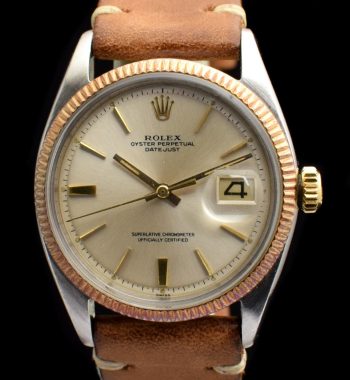 Rolex Datejust Two-Tones Silver Dial 1601 (SOLD) - The Vintage Concept