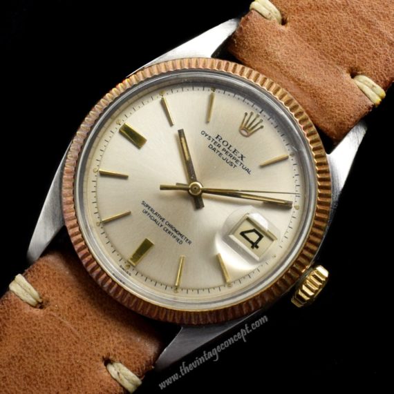 Rolex Datejust Two-Tones Silver Dial 1601 (SOLD) - The Vintage Concept