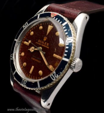 Rolex Submariner Tropical Gilt Dial 6536/1 (SOLD) - The Vintage Concept