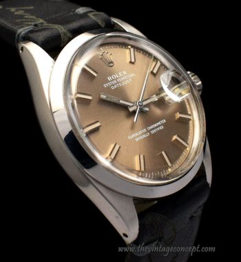 Rolex Datejust Light Grey Champagne Wideboy Sigma Dial 1600 (SOLD) - The Vintage Concept