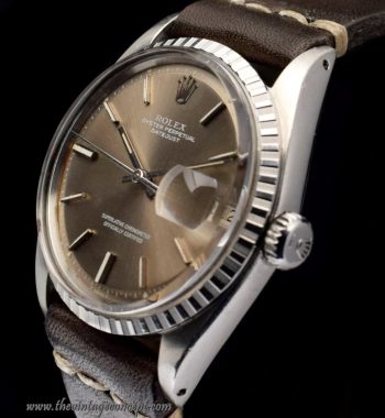 Rolex Datejust Light Grey Champagne Dial 1603 (SOLD) - The Vintage Concept