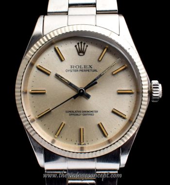 Rolex Oyster Perpetual Silver Dial 1005 (SOLD) - The Vintage Concept