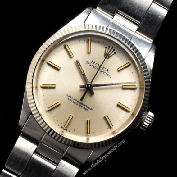 Rolex Oyster Perpetual Silver Dial 1005 (SOLD) - The Vintage Concept