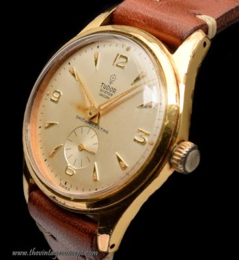 Tudor Oyster Gold Plated Sub Second Dial 4463 - The Vintage Concept