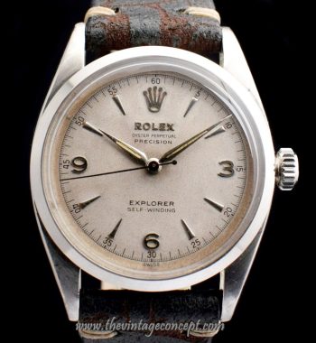 Rolex Explorer Big Bubbleback Greyish Dial 6298 (SOLD) - The Vintage Concept