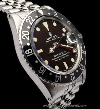 Rolex GMT-Master Chocolate Matte Dial 1675 (SOLD) - The Vintage Concept