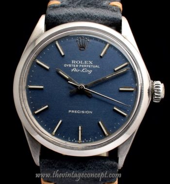 Rolex Air-King Precision Blue Grey Dial 5500 (SOLD) - The Vintage Concept