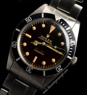 Rolex Submariner Small Crown Chocolate Gilt Dial 5508 (SOLD) - The Vintage Concept