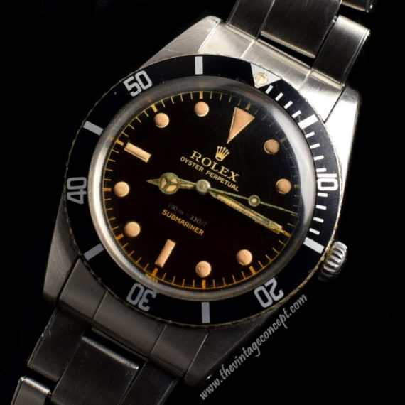 Rolex Submariner Small Crown Chocolate Gilt Dial 5508 (SOLD) - The Vintage Concept