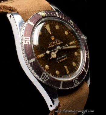 Rolex Submariner Tropical Gilt Dial 6536/1 (SOLD) - The Vintage Concept