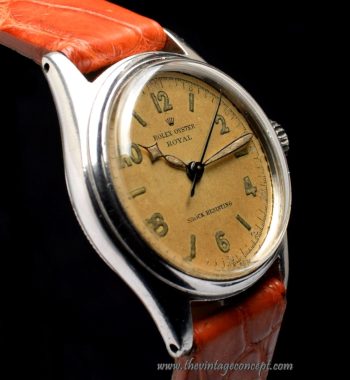 Rolex Oyster Royal Golden Dial Manual Wind 4444 (LCF) - The Vintage Concept
