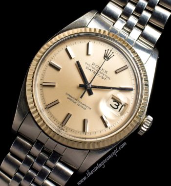 Rolex Datejust Silver Dial Rainbow Index 1601 (SOLD) - The Vintage Concept