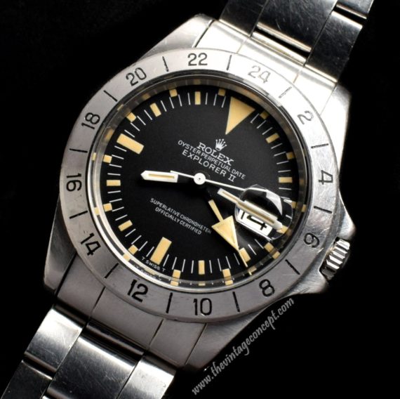 Rolex Explorer II Straight Hand 1655 w/ Service Paper (SOLD) - The Vintage Concept