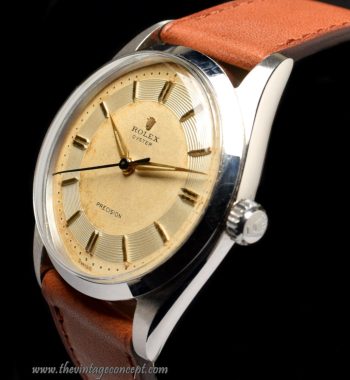 Rolex Oyster Precision Silver Creamy Dial Manual Wind 6424 (SOLD) - The Vintage Concept