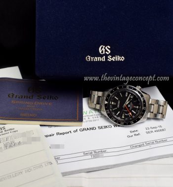 Grand Seiko GS Spring Drive GMT SBGE001 (Full Set) (SOLD) - The Vintage Concept