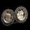 1950’s Reverse Carved Glass Cameo Clip Earrings (SOLD)