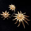 1950’s Boucher Faux Pearl & Gold Plated Flower Brooch and Earring Set (SOLD)