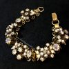 1950’s Vintage Florenza Aurora Borealis Crystal & Faux Pearl Bracelet