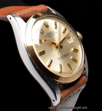 Rolex Datejust Two-Tones Silver Dial 6104 (SOLD) - The Vintage Concept