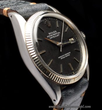 Rolex Datejust Matte Black Dial 6605 (SOLD) - The Vintage Concept