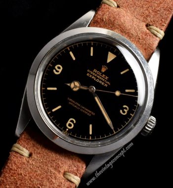 Rolex Explorer Super Glossy Gilt Dial Chapter Ring 1016 (SOLD) - The Vintage Concept