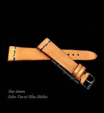 20 x 16mm Vintage Tan Leather Strap - The Vintage Concept