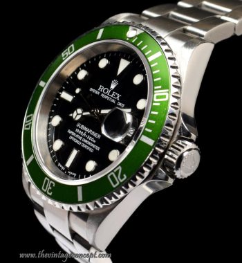 Rolex Submariner 50th Anniversary “Flat 4” 16610LV (Box Set) (SOLD) - The Vintage Concept