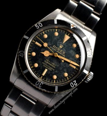 Rolex Submariner Small Crown Gilt Dial 4 Lines 6536/1 (SOLD) - The Vintage Concept